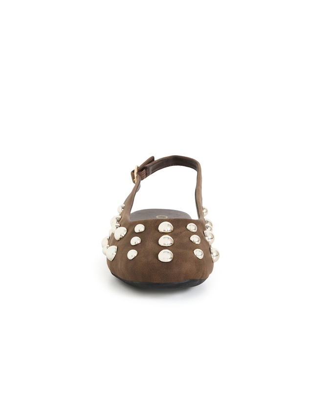 City Chic - WIDE FIT Lyla Rivet Ballet Flat