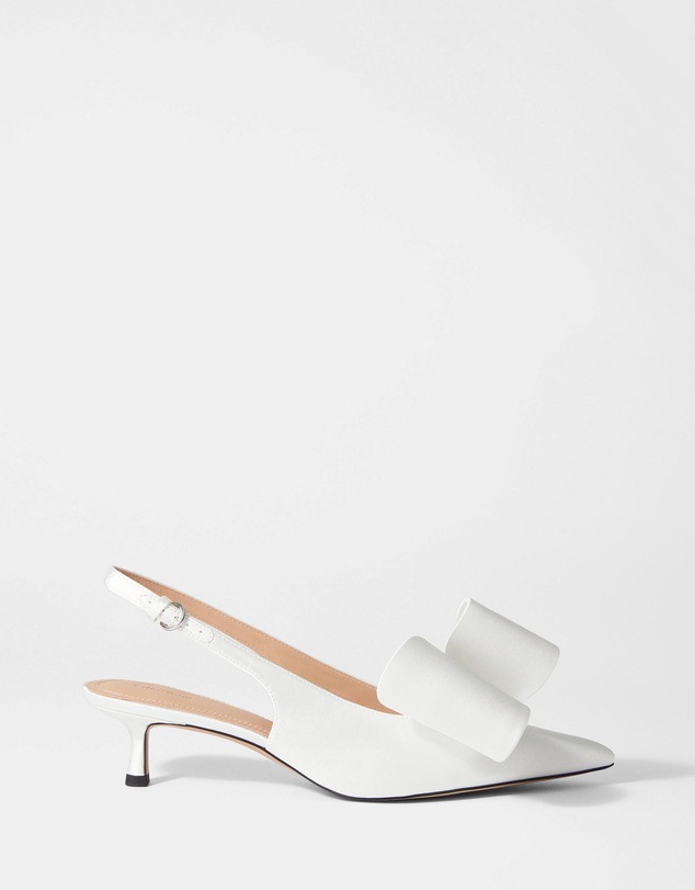 & Other Stories - Bow-Embellished Satin Pumps
