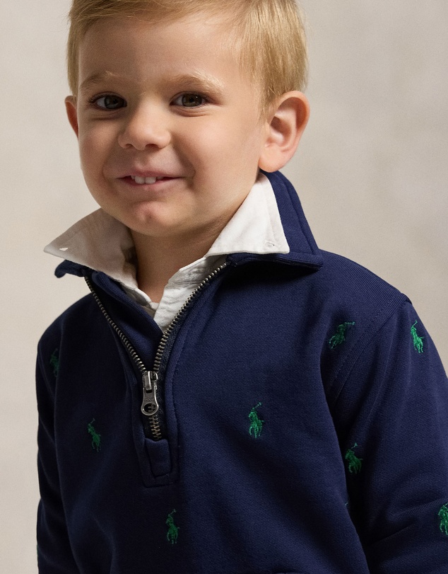 Polo Ralph Lauren - Polo Pony Fleece Collared Sweatshirt - Kids