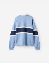 Cotton On - Cropped Fit Graphic Fleece Polo