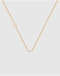 YCL  - Petite Initial Necklace O