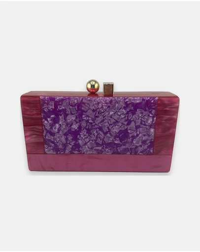 Izoa - Brooke Marble Clutch