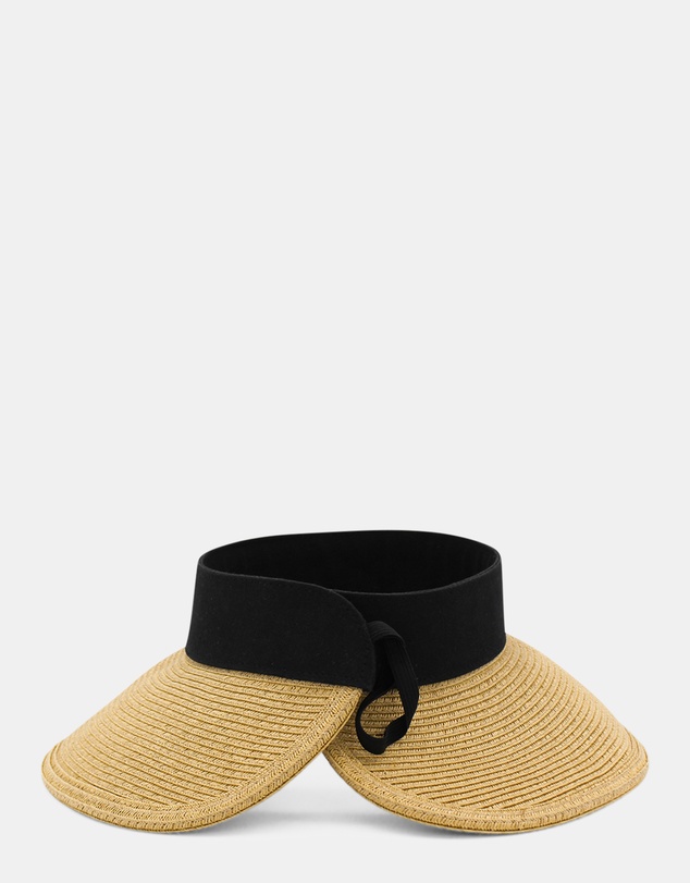 Morgan & Taylor - Demi Braided Visor in Tan Brown