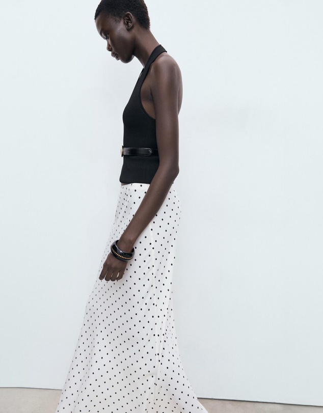 M.N.G - Long Polka Dot Skirt