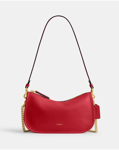 Coach - Natural Grain Leather Waverly Bag