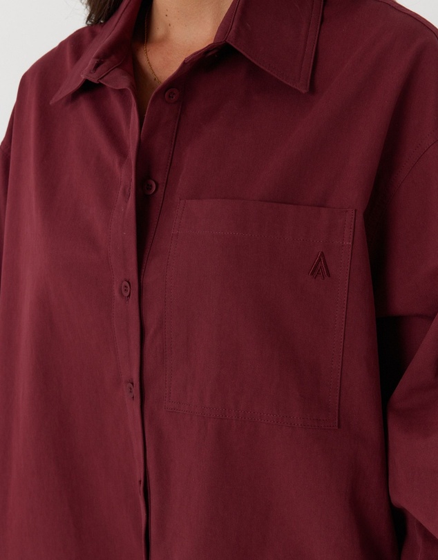 ALEXANDRA - Una Shirt Burgundy