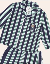 Huxbaby - Classic Stripe Flannel PJ Set - Kids