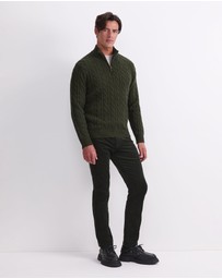 Sportscraft - Cable Knit Quarter Zip