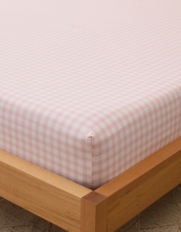 Sheet Society - Leo Washed Cotton Gingham Full Sheet Set
