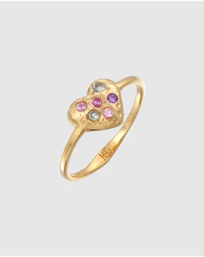 Haze & Glory - ICONIC EXCLUSIVE - Heart Ring - 9K Solid Gold