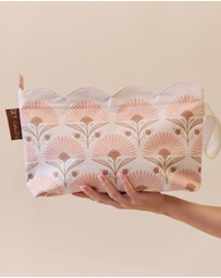 Sky Gazer - Scalloped Edge Wet Bag- Rosebud Cream