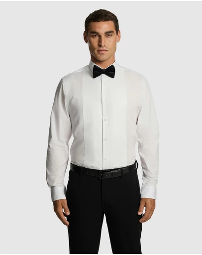 yd. - Tuxedo Slim Fit Stretch Dress Shirt