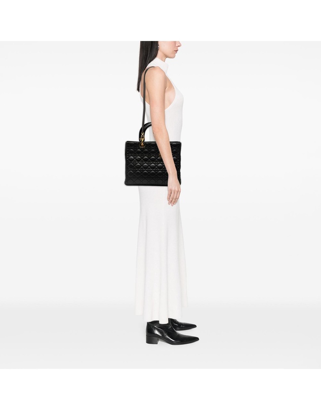 Pre-Loved by Azura Reborn - Pre-Loved Large Lambskin Cannage Lady Dior