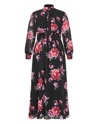 City Chic - Alexandra Print Maxi Dress