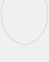 Ania Haie - Ania Haie Silver Disc Station Necklace