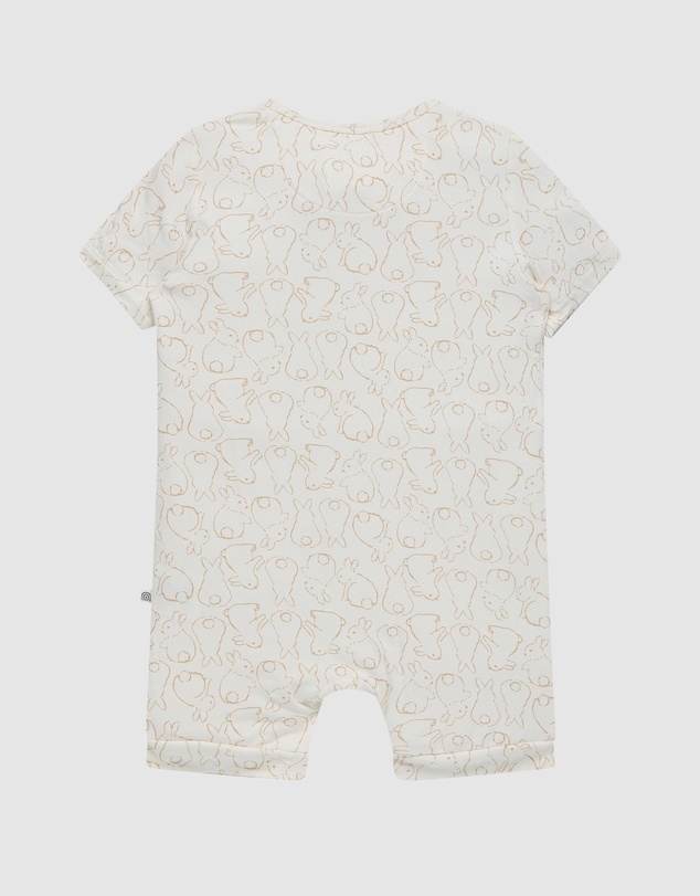 Kynd Baby - Day Or Night Onesie Short Sleeve in Rabbit