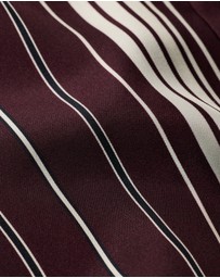 Calibre - Stripe Scarf Print Short Sleeve Shirt Oxblood