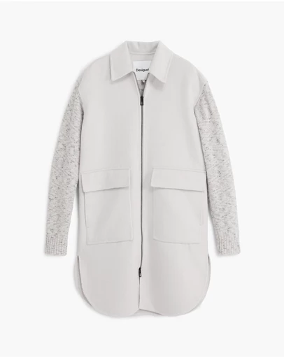Desigual - Knit Sleeve Pocket Coat