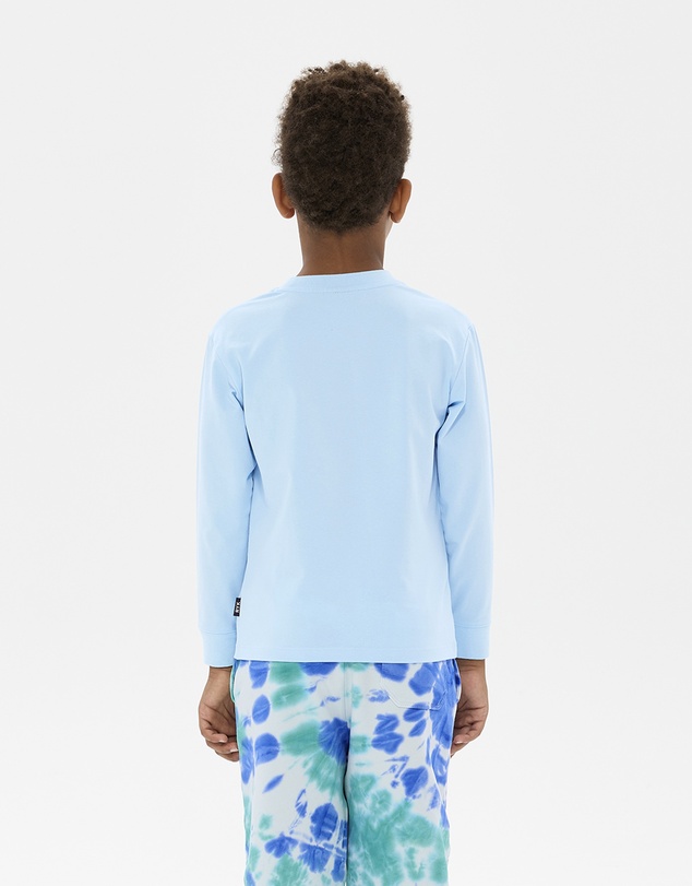 Rock Your Kid - Chill Out David Long Sleeve T-Shirt in Light Blue