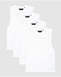 Xander - 4-Pack Blanc Tank