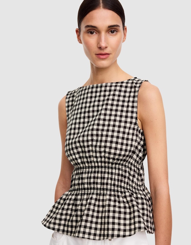ARKET - Seersucker Smock Top