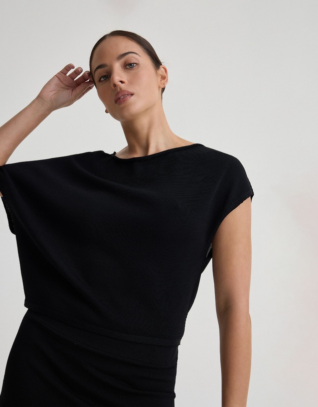 Oxford - Jaya Knitted Drape Top
