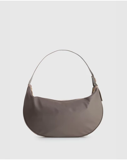 Evity - Noemie Leather Trim Shoulder Bag
