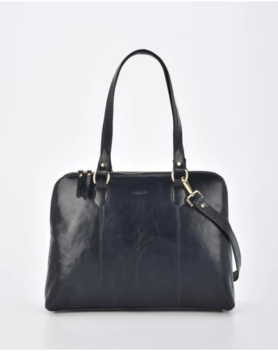 Cobb & Co - Fawkner Structured Leather Business Bag