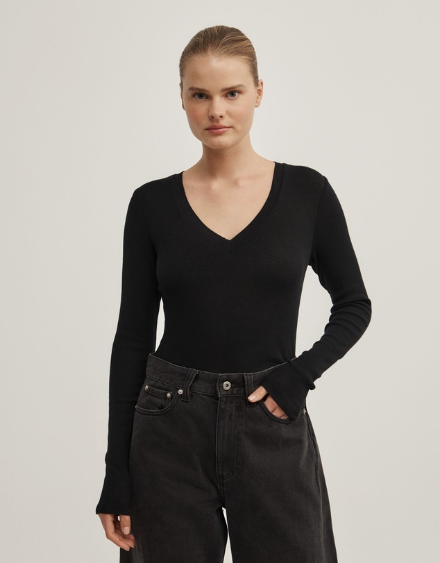 Witchery - Fine V-neck Long-sleeve Top