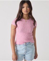 Decjuba Kids - Alessia Textured Top - Kids-Teens