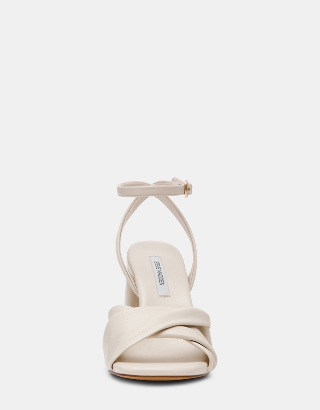 Steve Madden - Mandy White Leather Heels