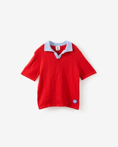 Cotton On Kids - Oversized Colour Block Knit Polo
