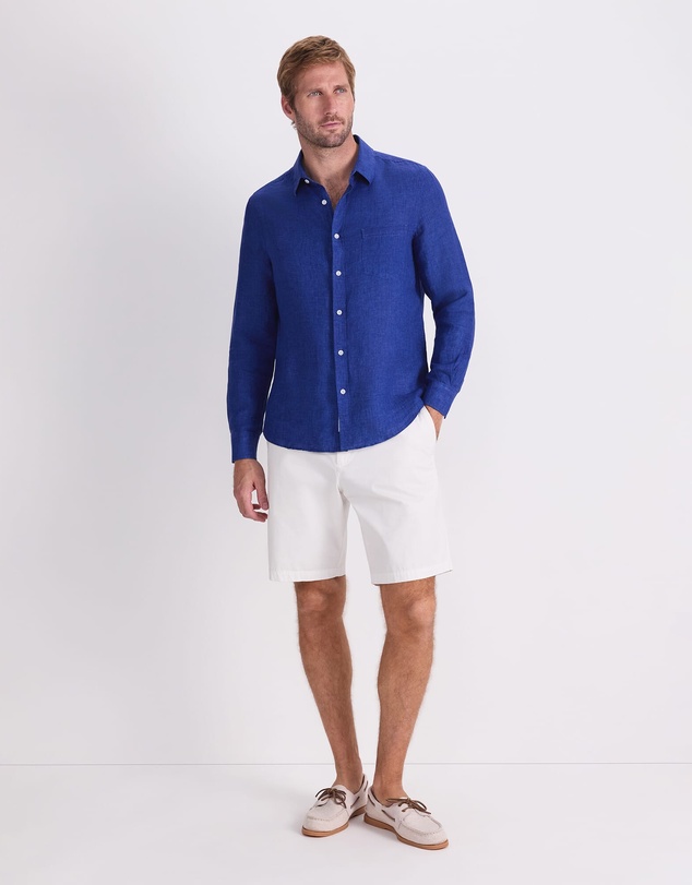 Sportscraft - Linen Long Sleeve Delave Shirt