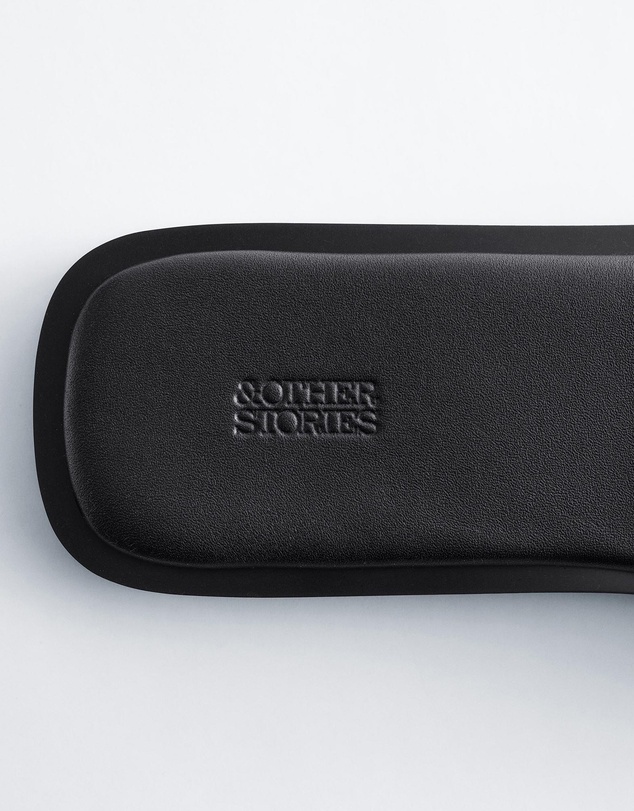 & Other Stories - Metal-Detail Leather Slides