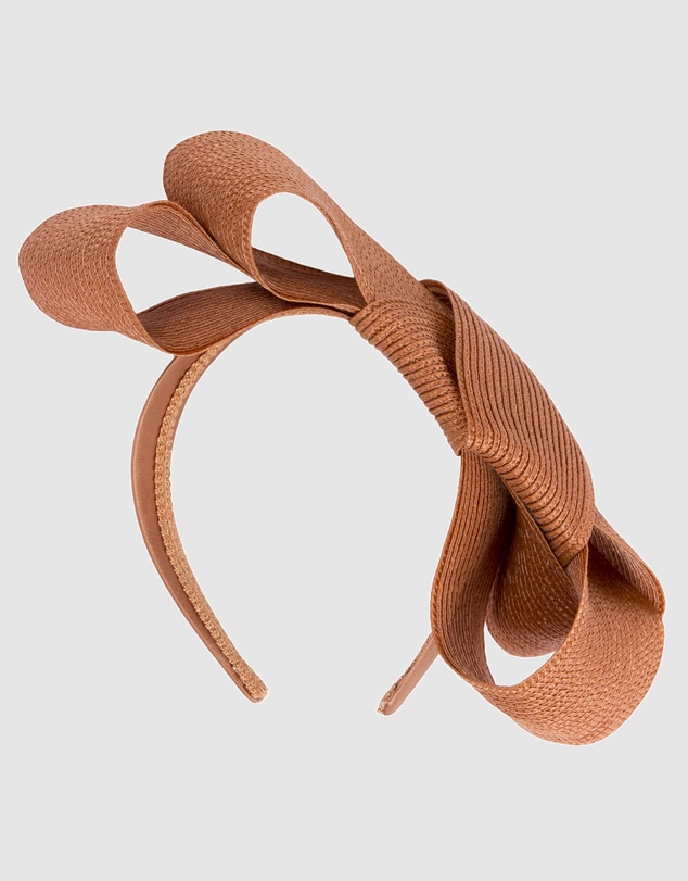 Max Alexander - Rust Bow Racing Fascinator