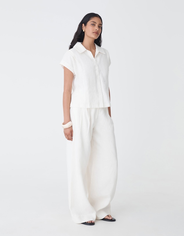 Forcast - Ami Linen Collar Shirt