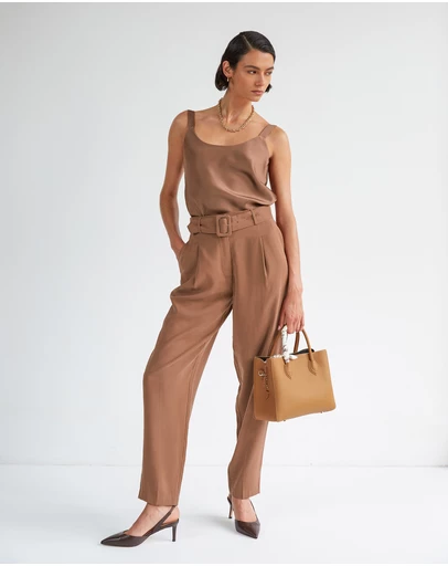 Forcast - Hazel Belted Tapered Pant