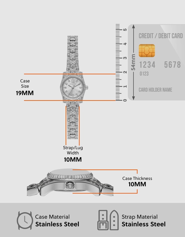 Michael Kors - Lexington Silver Tone Analogue Watch