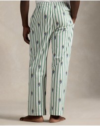 Polo Ralph Lauren - Polo Bear Striped Cotton Pajama Pants