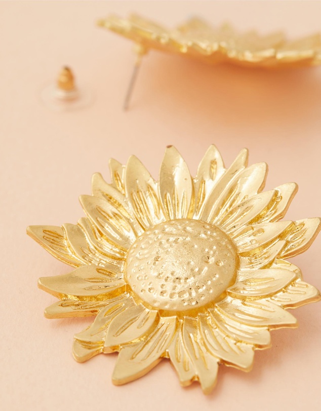 Native Sol - Follow The Sun - Sunflower Earring Studs