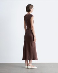 & Other Stories - Fitted Satin Maxi Dress