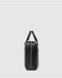 Republic of Florence - The Madrid Matt Black Briefcase