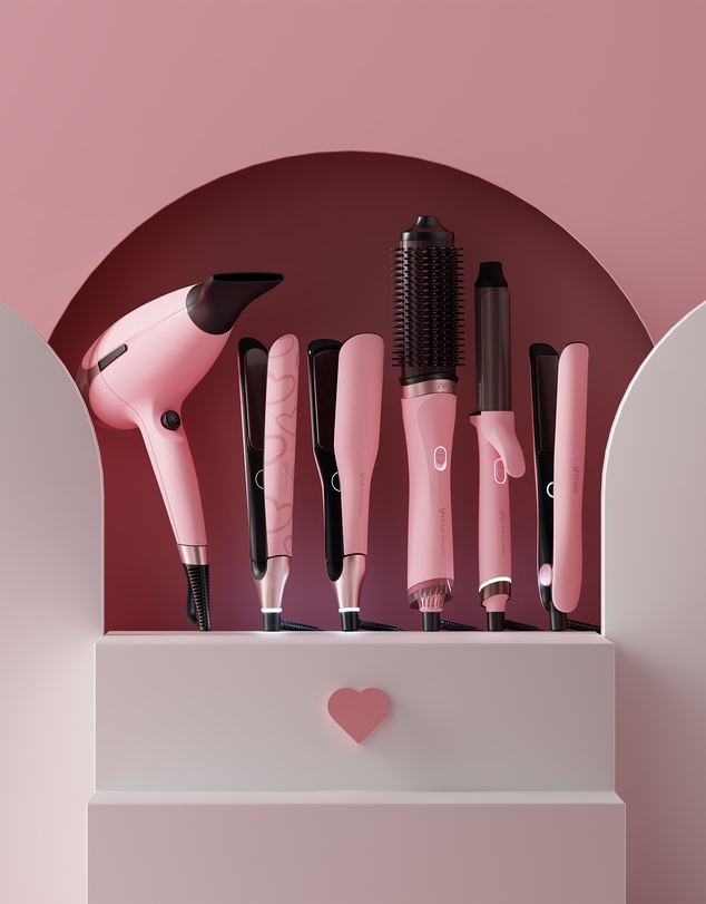 ghd - NEW chronos max Limited Edition Wide Plate Hair Straightener in Dusted Pink