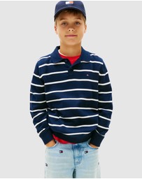Tommy Hilfiger - Boys Essential Polo Collar Jumper - Teens