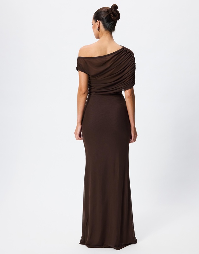 Tussah - Eleanor Mesh Off The Shoulder Maxi Dress
