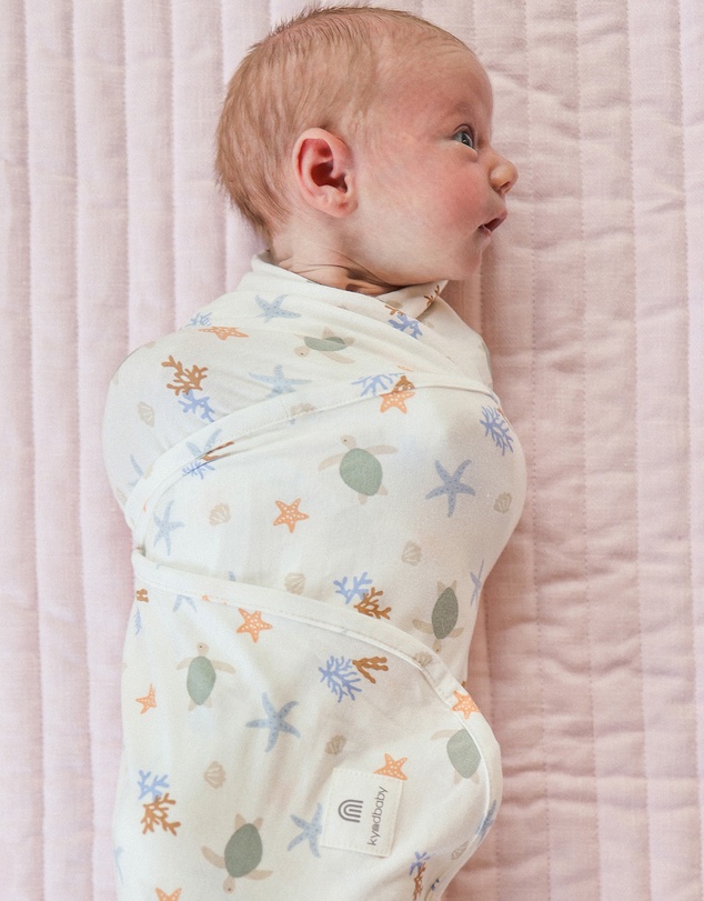 Kynd Baby - Large Stretchy Swaddle in Underwater World