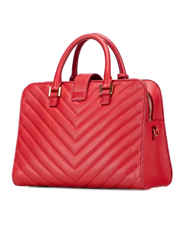 Pre-Loved by Azura Reborn - Pre-Loved Small Chevron Calfskin Monogram Cabas Satchel