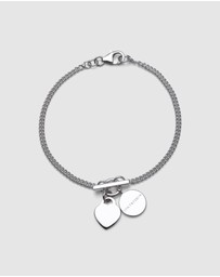 Von Treskow - Curb Bracelet With Flat Heart