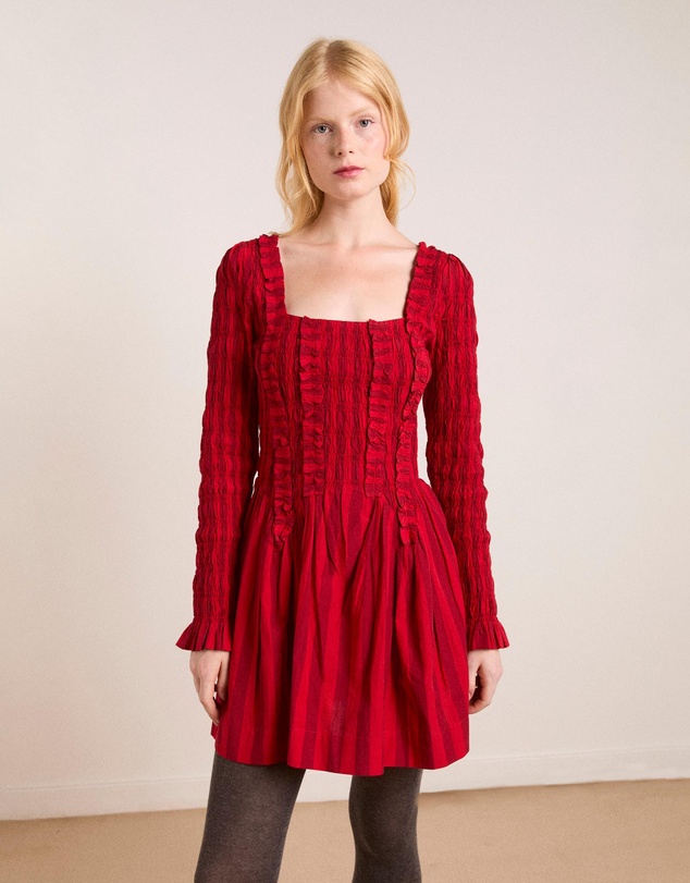 Damson Madder - Raphaela LS Mini Dress