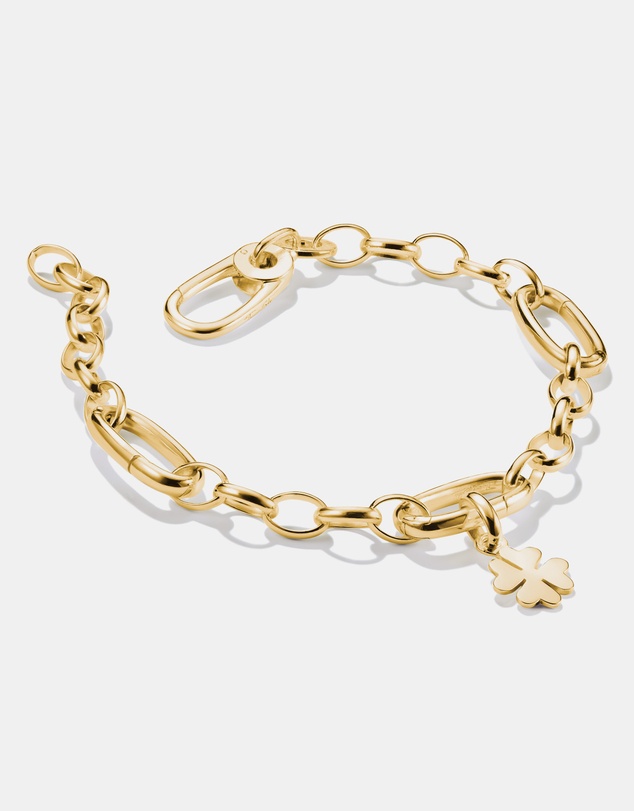 THOMAS SABO - THOMAS SABO Charm bracelet with three Connect links Gold